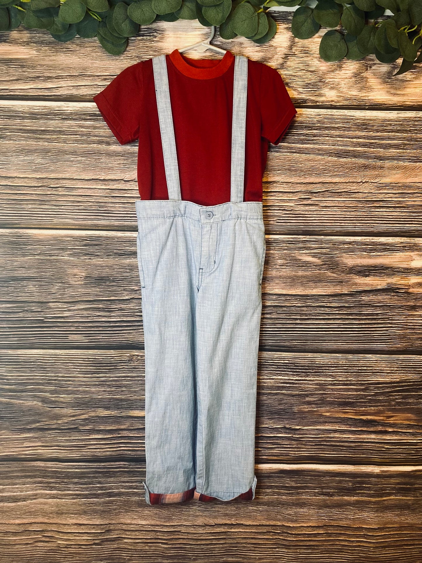 Chambray Suspender Overalls