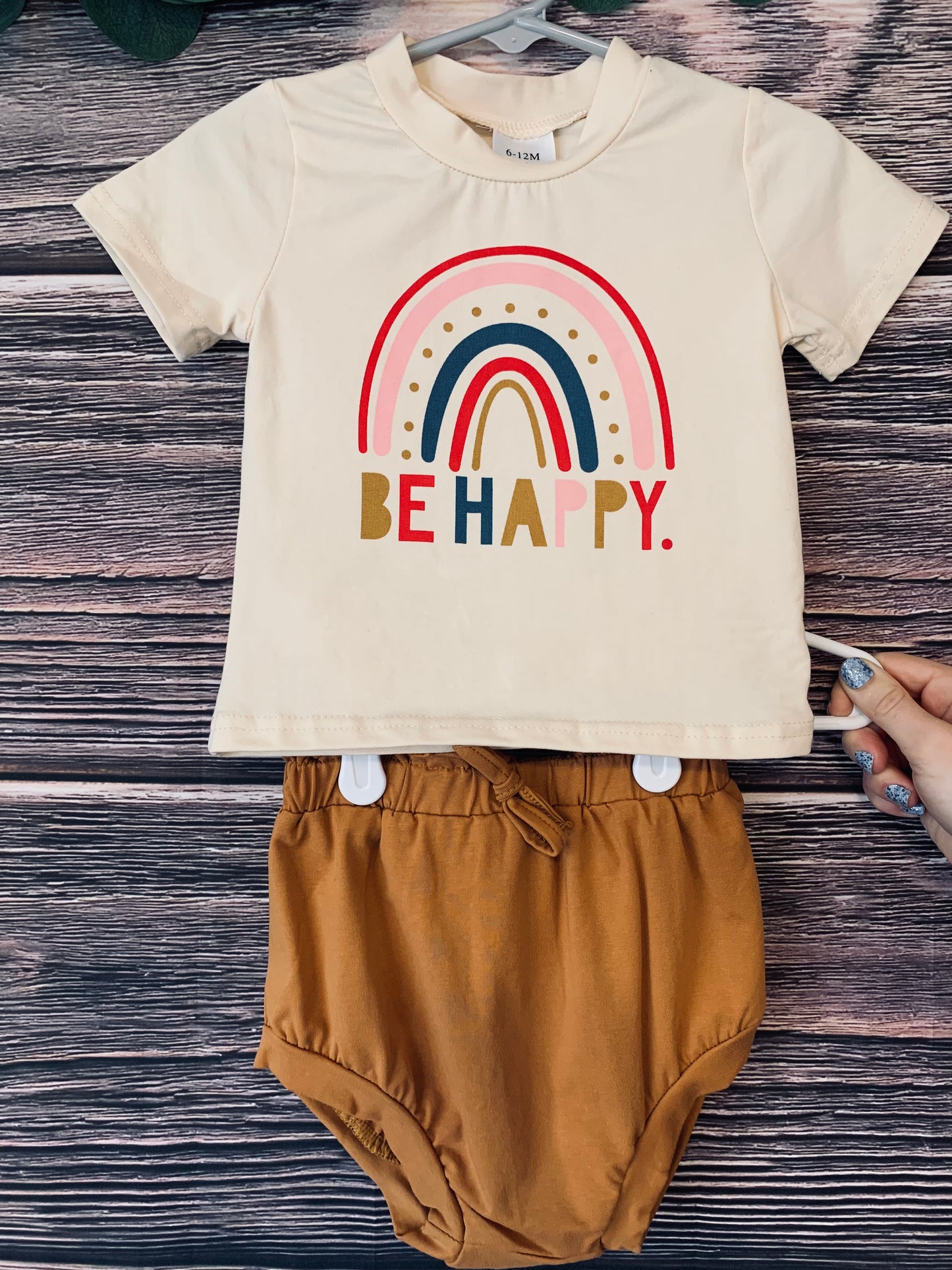 Infant rainbow be happy set