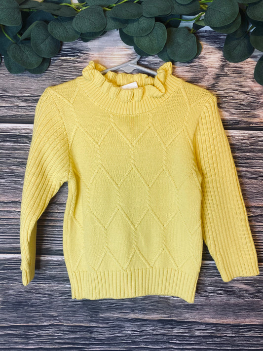 Girls Sunshine Yellow Sweater