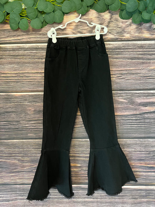 Black Bell Bottom Denim Jeans