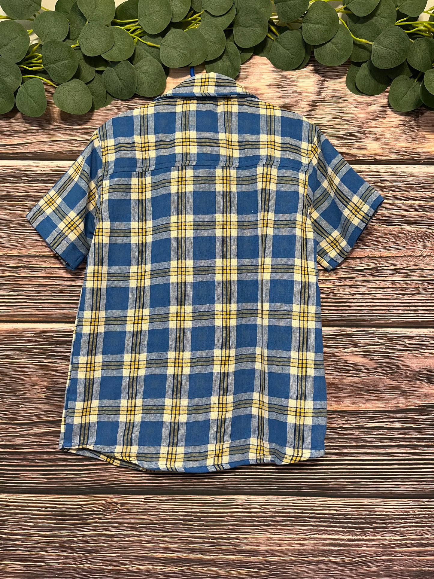 Blue Plaid Dress Shirt