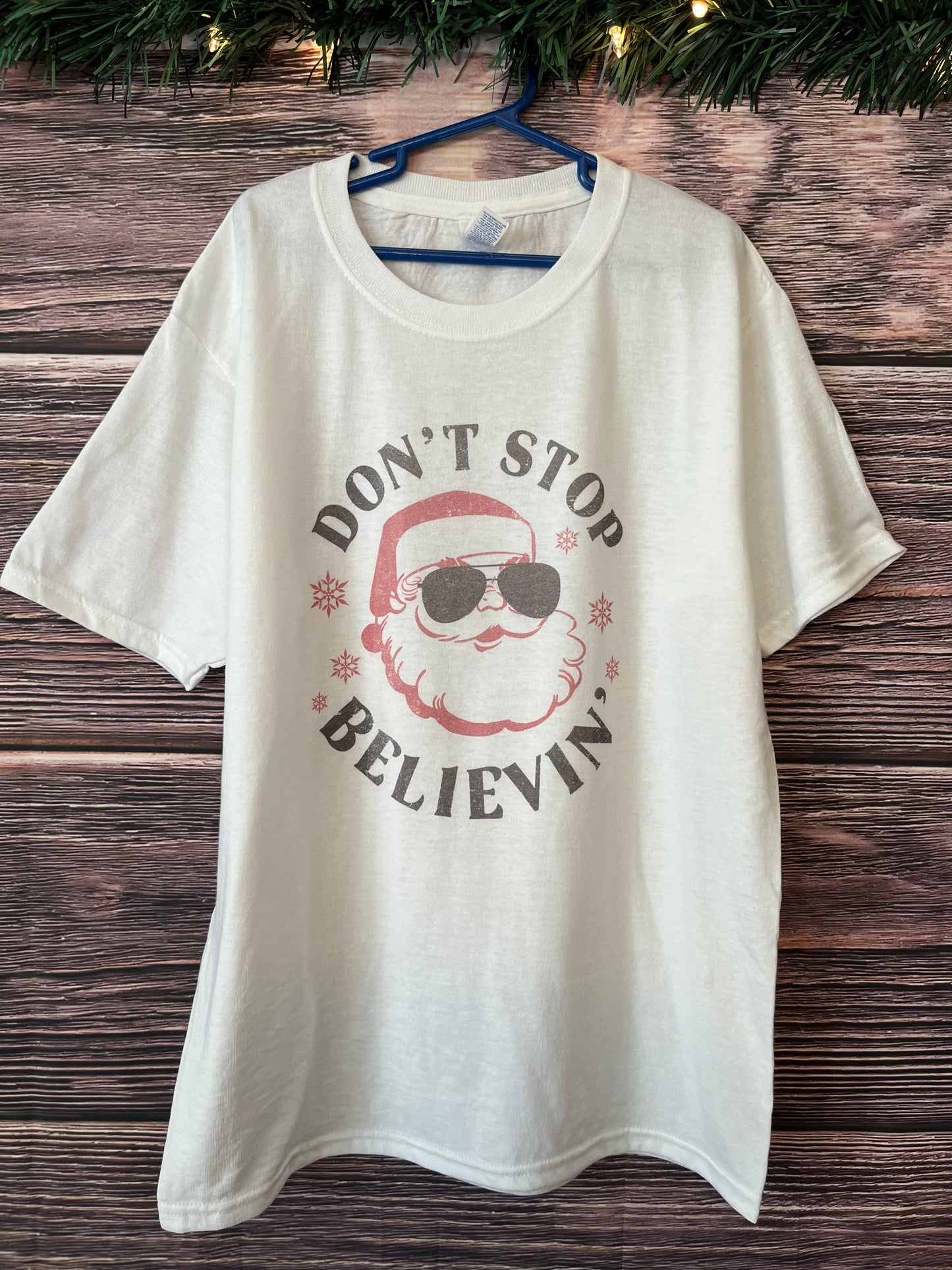 Don’t Stop Believin’ Santa Tee