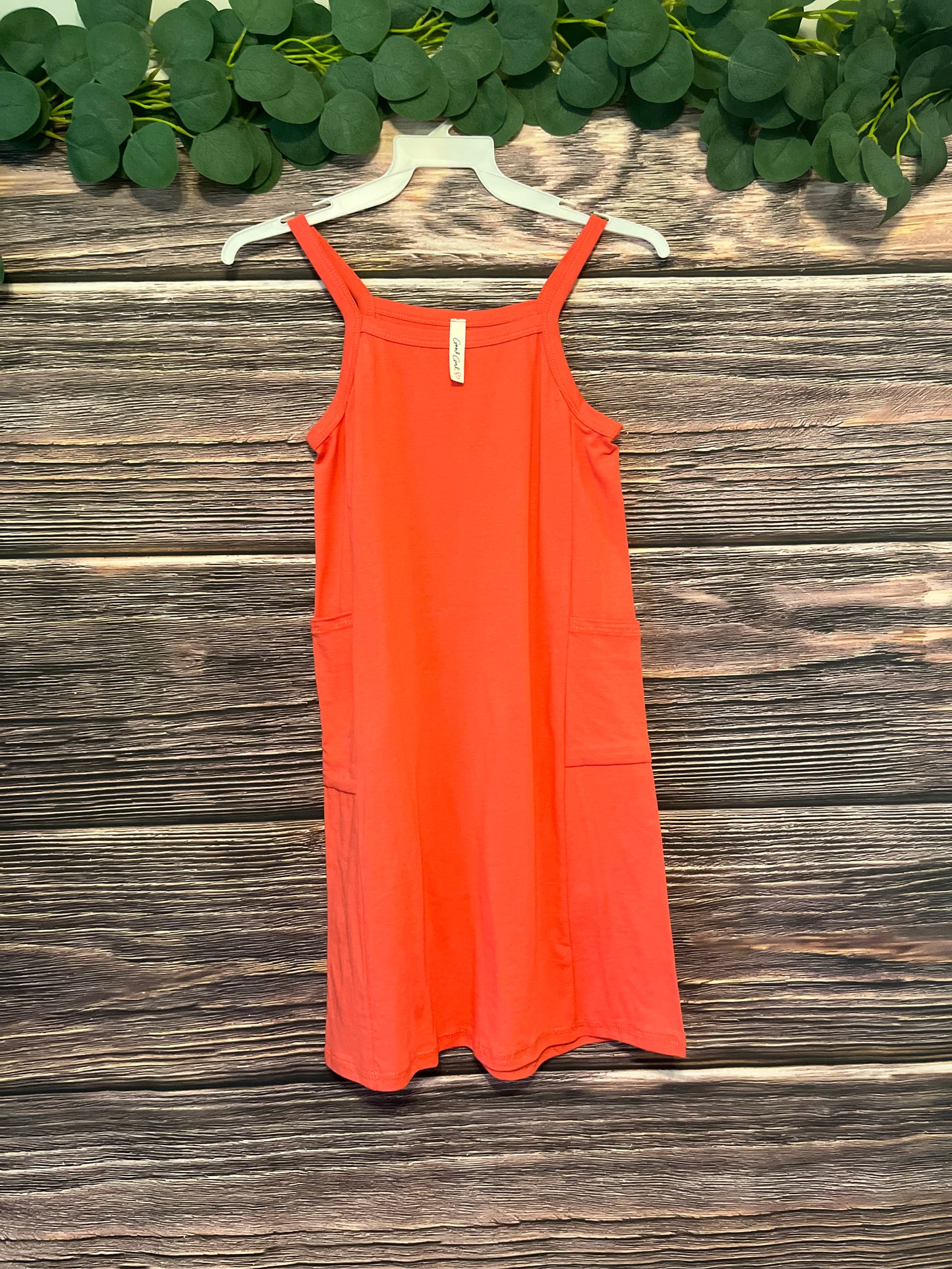 Coral Cami Pocket Dress