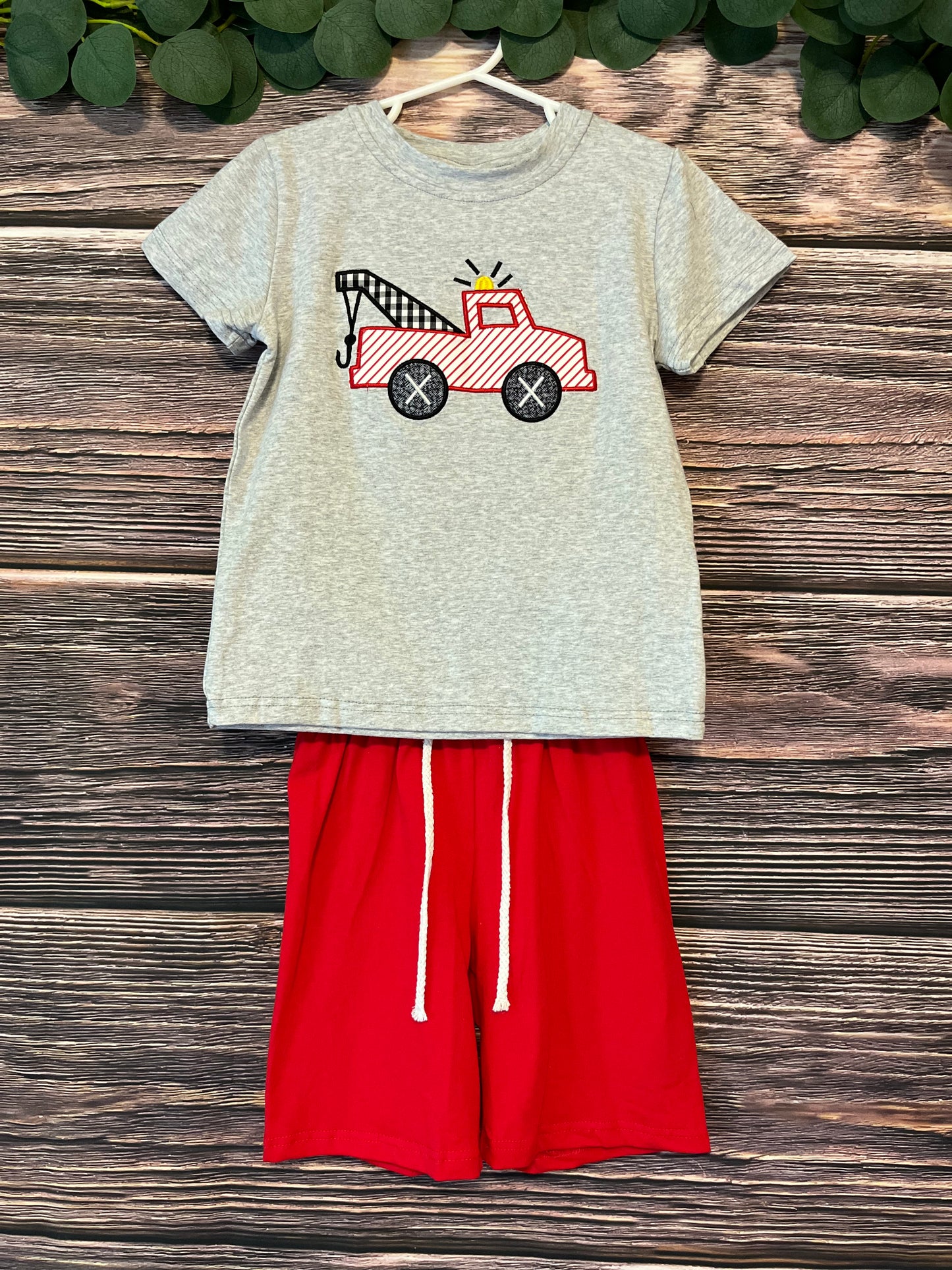 Fire Engine Shorts Set