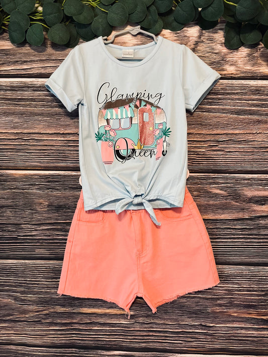 Camper Denim Shorts Set