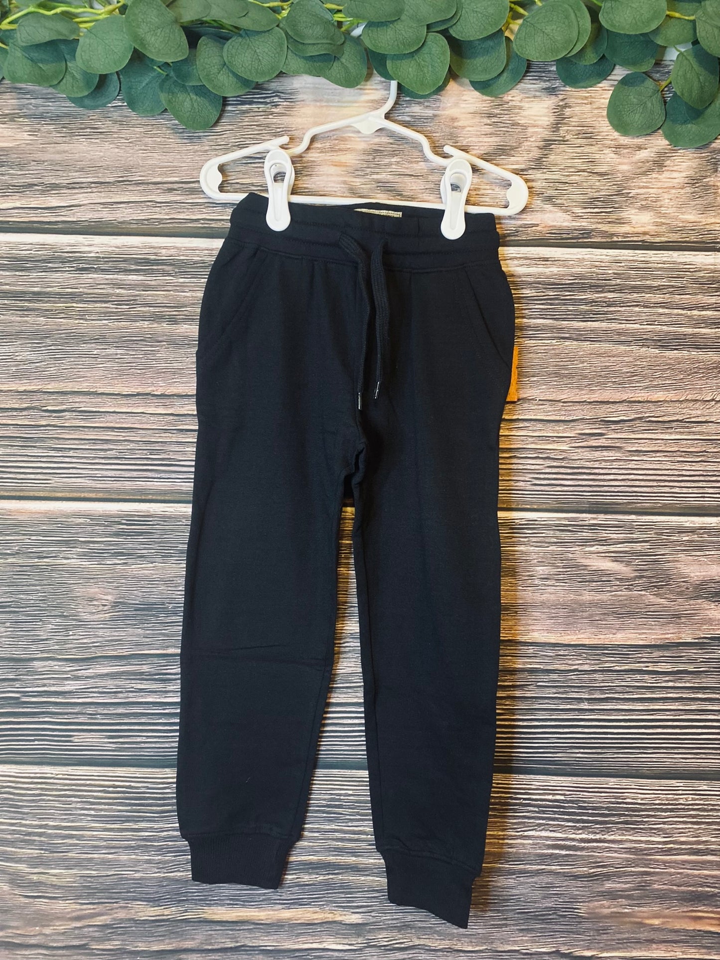 Boys Black Jogger Sweatpants