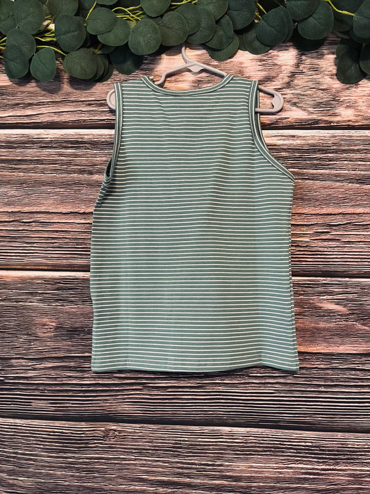 Green Stiped Tank Top