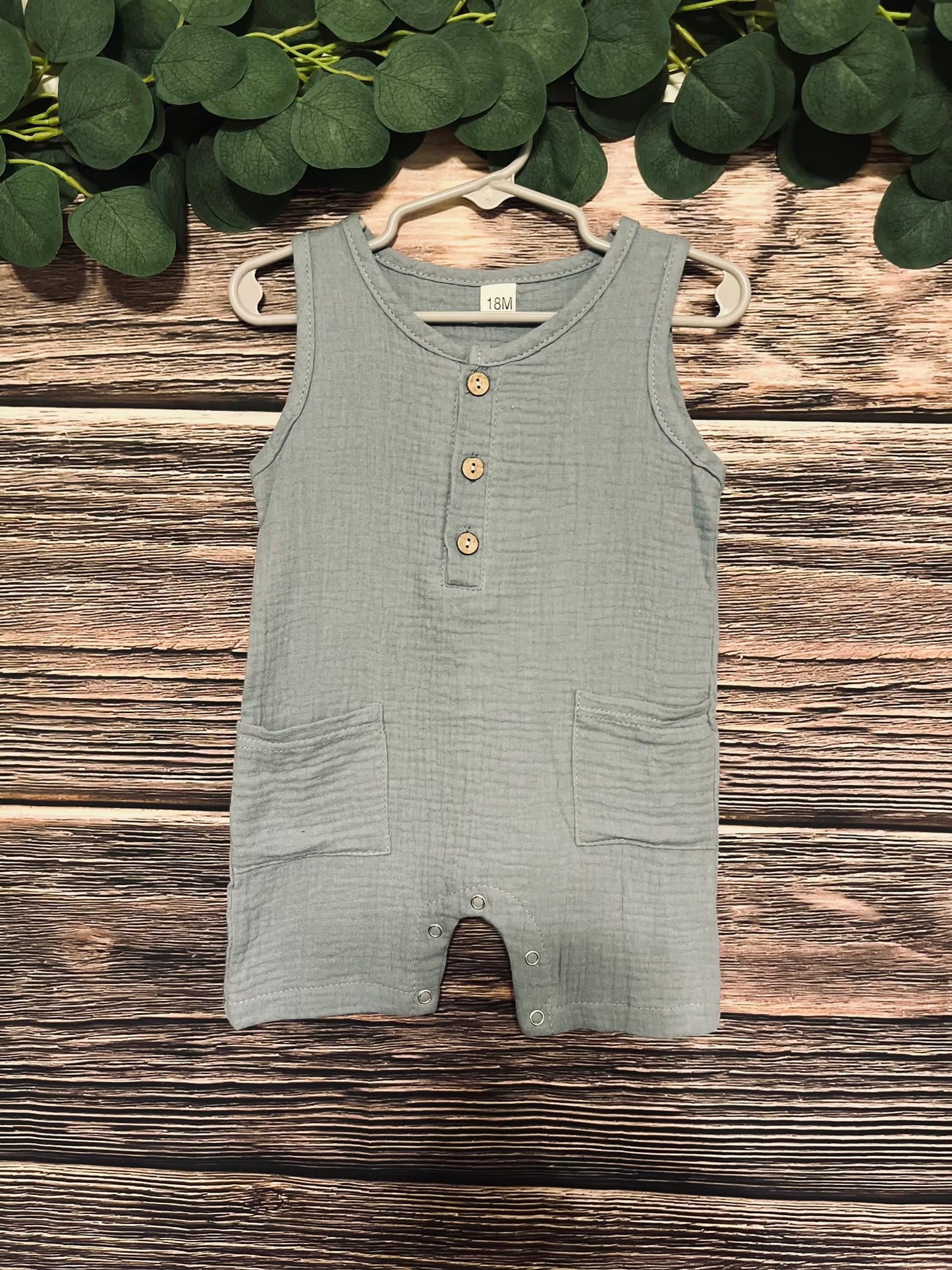 Boys Ocean Mist Romper