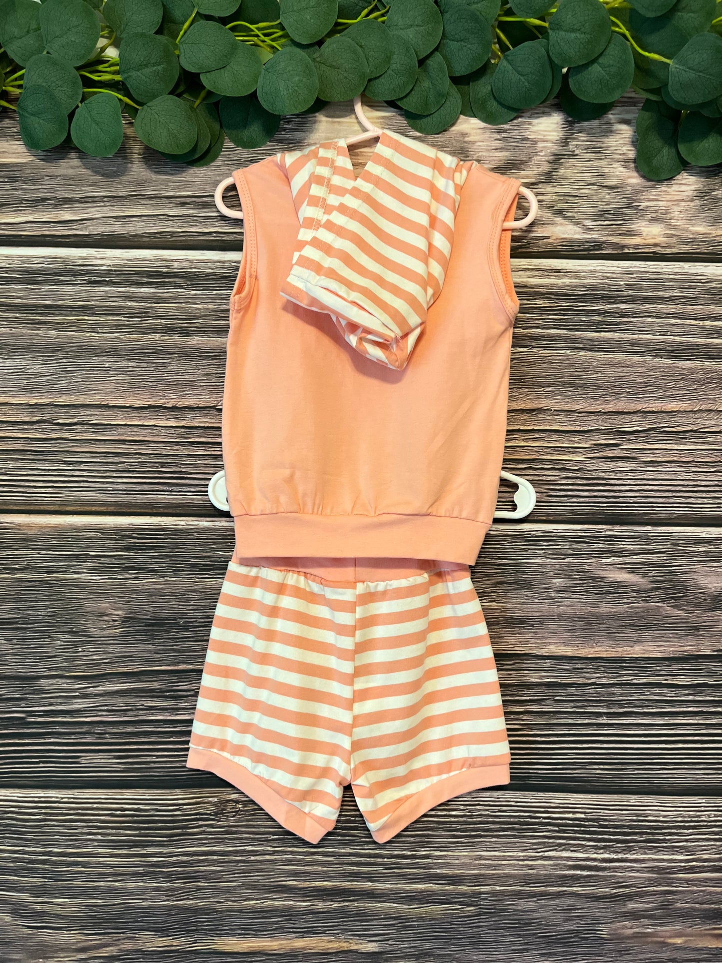 Pink Striped Infant Set