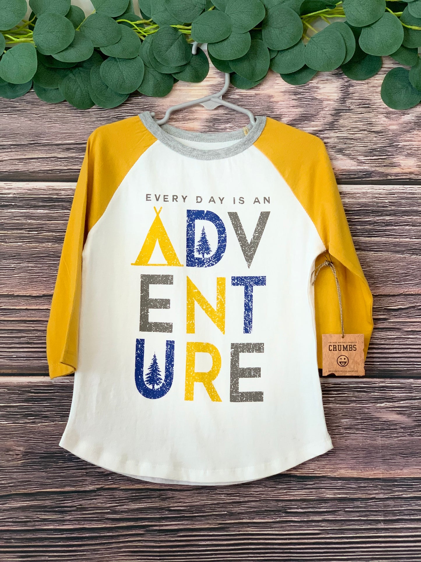 Boys Adventure Baseball Tee