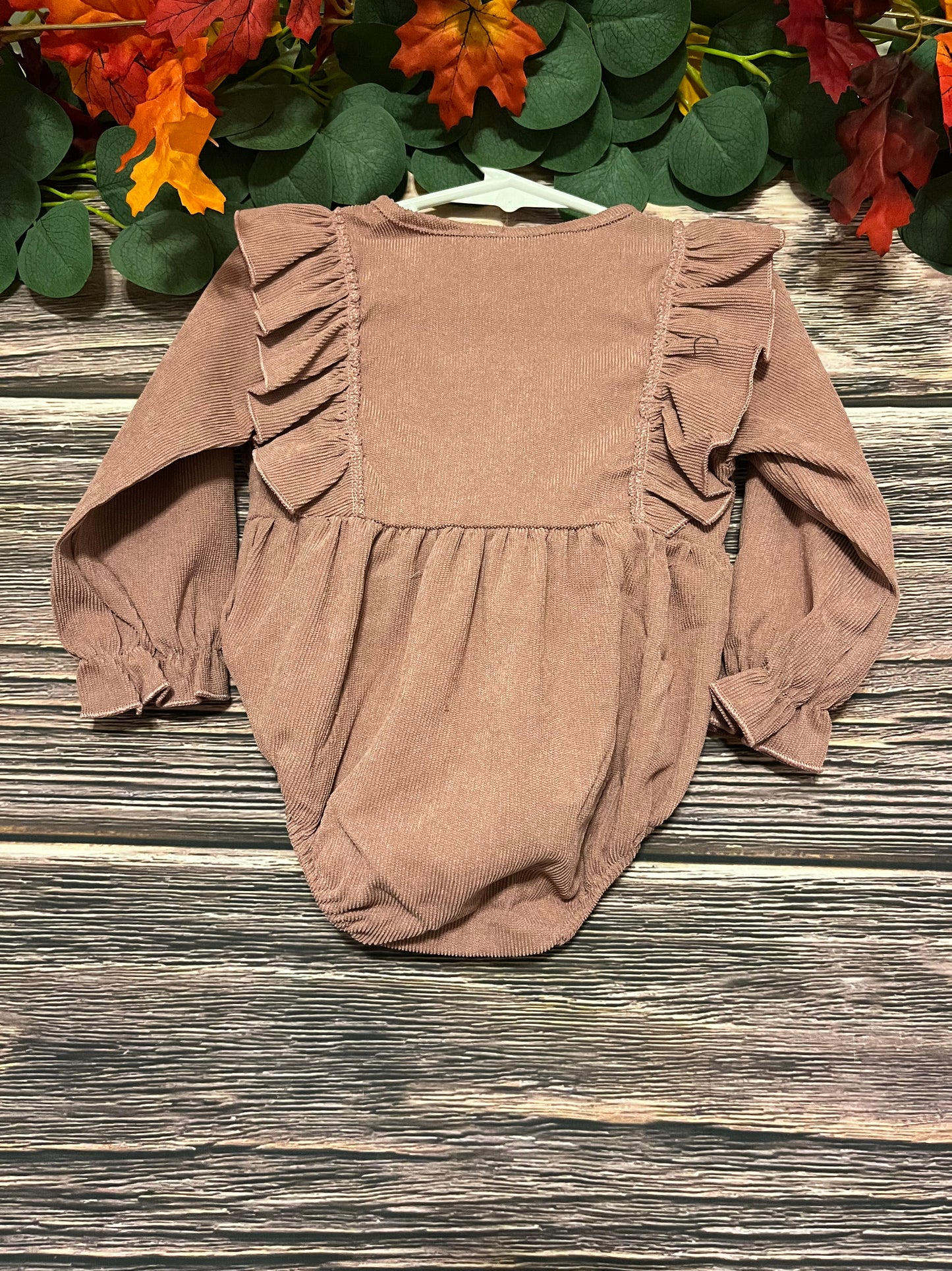 Corduroy Purple Romper