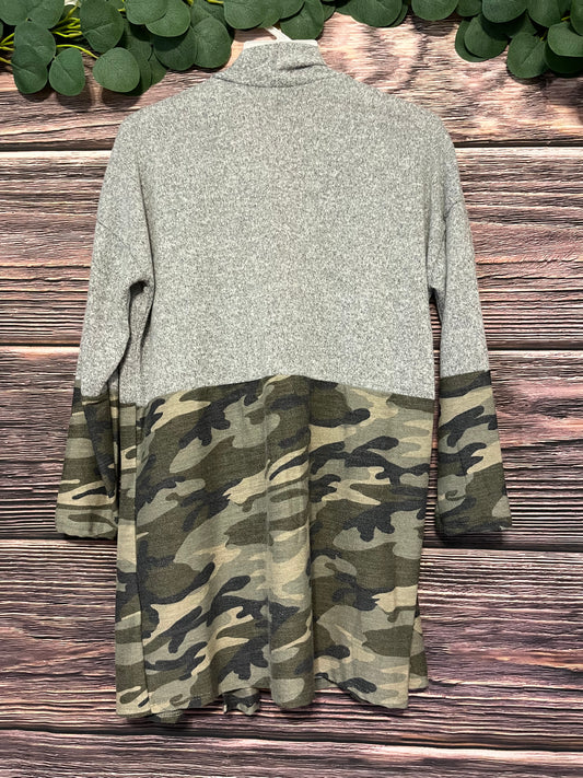 Camo Sweater Cardigan