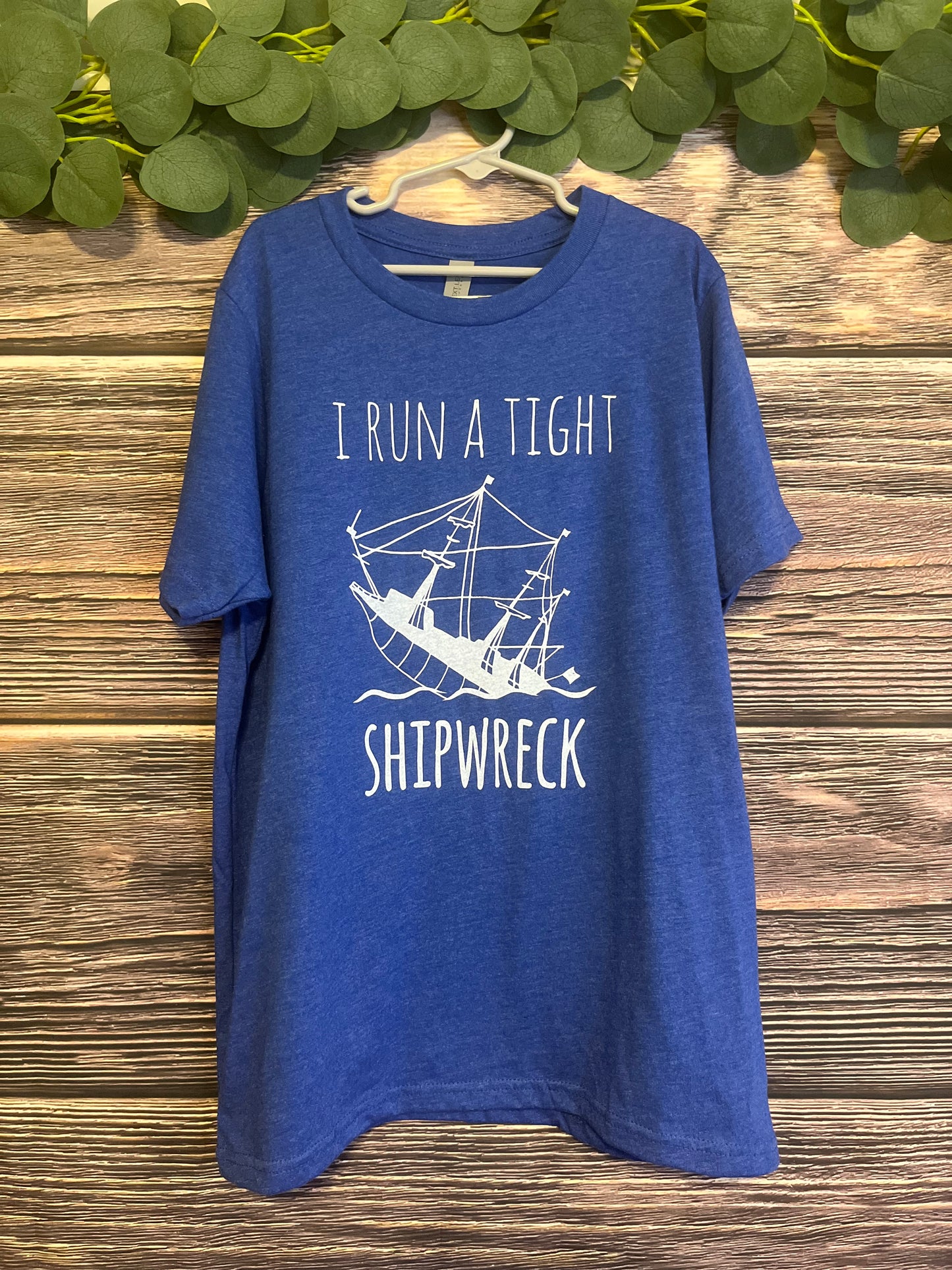 I Run A Tight Shipwreck Boys Tee